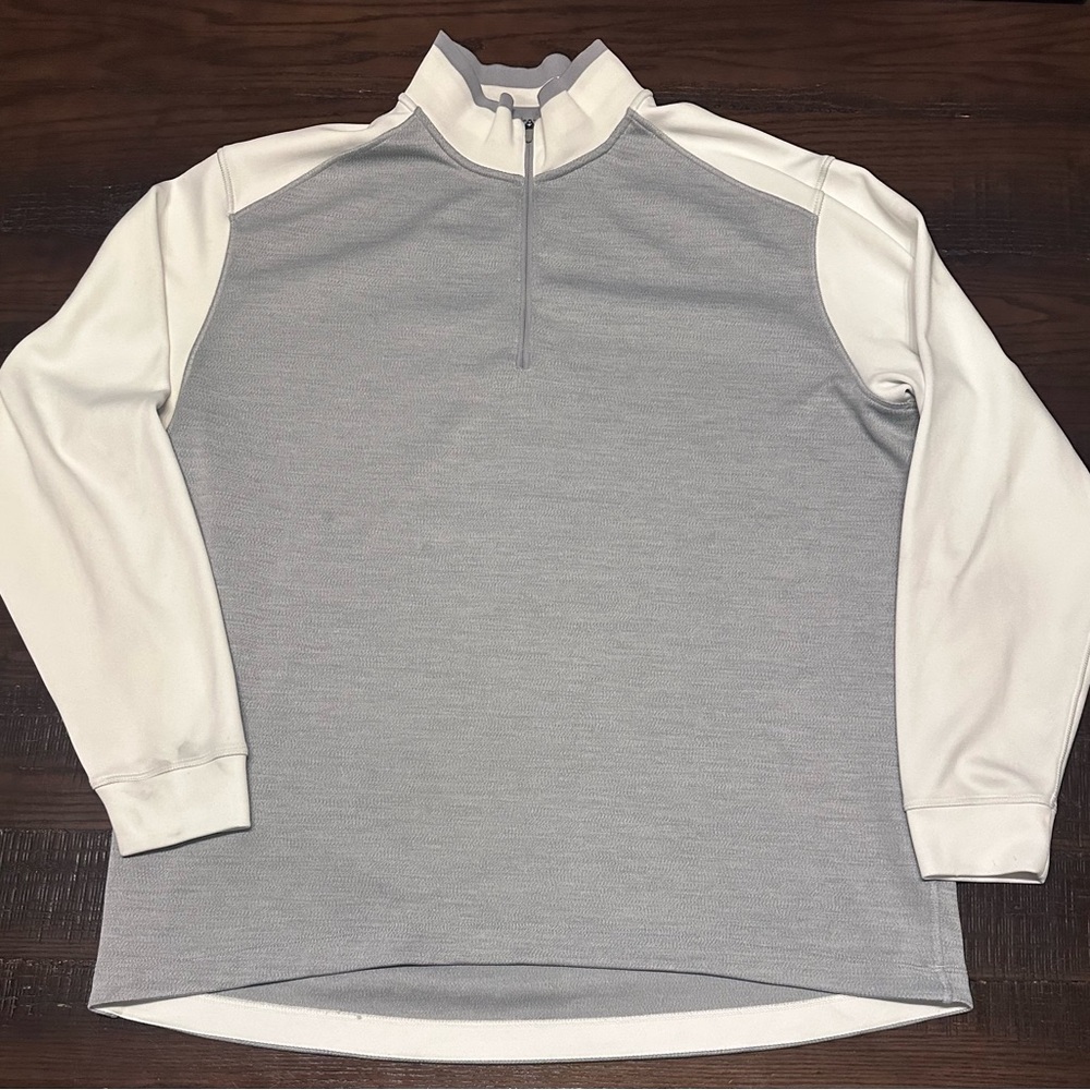 Nike Golf Tour Performance Quarter Zip White / Gray - Size XXL - See Pics Fair